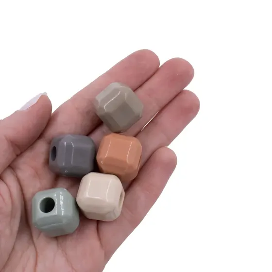 Ponteira Quadrada 19X19Mm Em Acrilico Com 500G
