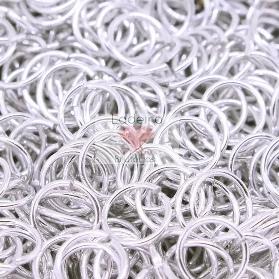 Argolinha 10Mm Em Aluminio Com 250G 074 - Niquel 074
