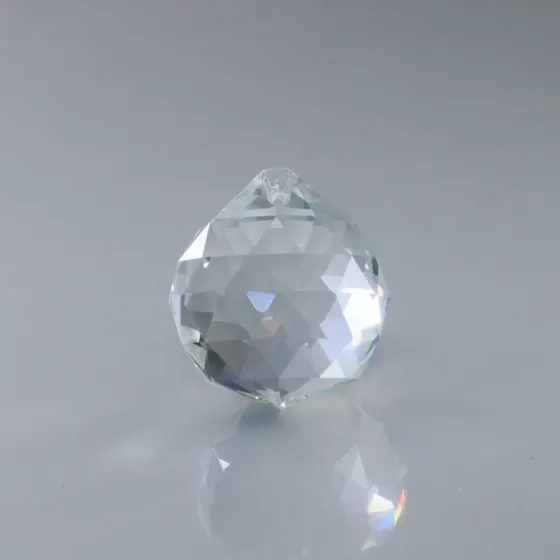 Ponteira Bola 40Mm Em Vidro 01 Cartela Com 20 Pecas Cada 985 - Irisado/Boreal