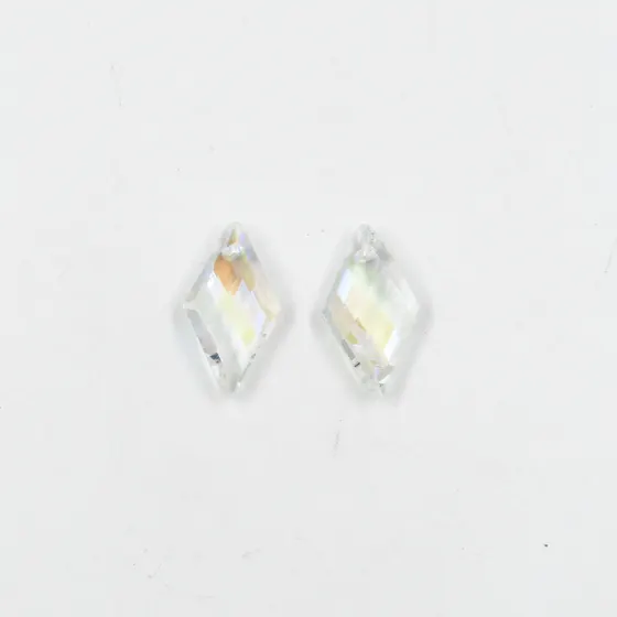 Ponteira Doce Leite 25Mm Em Vidro Com 91 Pecas Na Cartela 079 - Cristal Ab 079