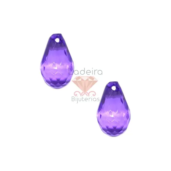 Ponteira Gota 14X24Mm Em Acrilico Com 500Gr 050 - Roxo Claro 050