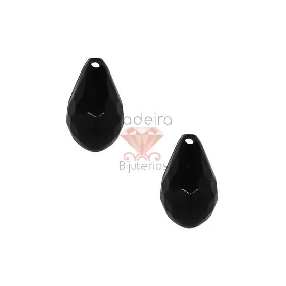Ponteira Gota 14X24Mm Em Acrilico Com 500Gr 072 - Preto