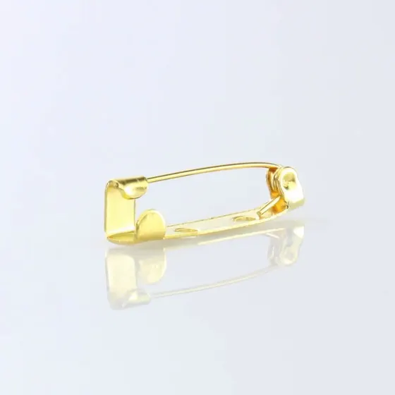 Base Broche 25Mm Em Ferro Com 1.000 Pecas 073 - Dourado 073