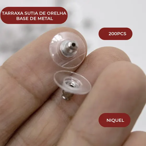 Tarraxa Sutia De Orelha Base De Metal Com 2000 Pecas