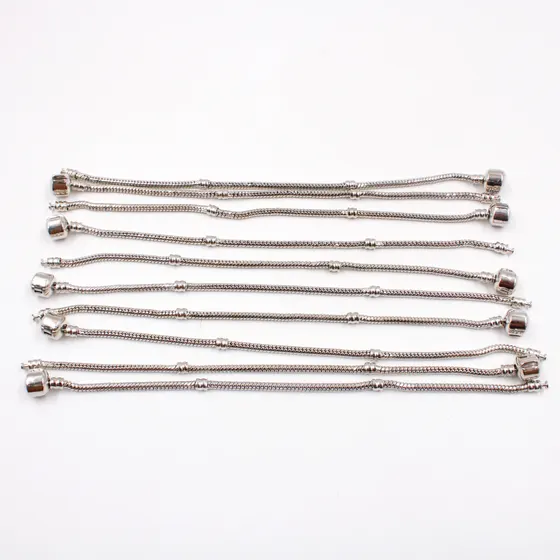 Pulseira Com 19Cm Em Rodio Com 10 Pecas 074 - Niquel 074