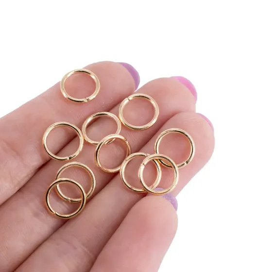 Argolinha 10Mm Em Ferro Com 500Gr 073 - Dourado 073