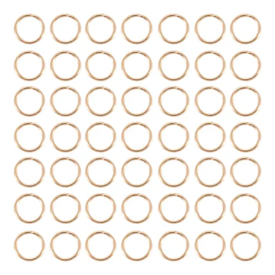 Argolinha 10Mm Em Ferro Com 500Gr 073 - Dourado 073