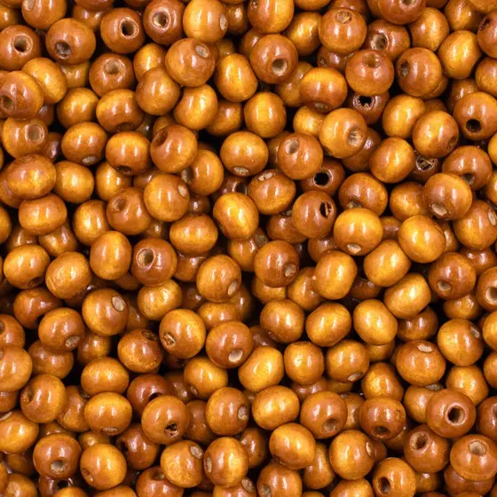Bola Passante 08Mm Em Madeira Com 500G