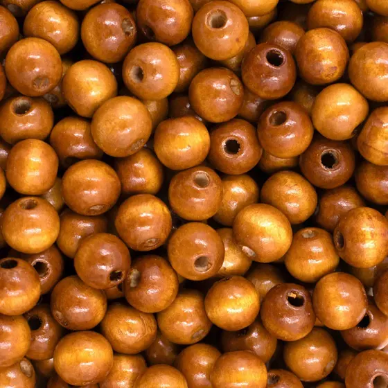 Bola Passante 10Mm Em Madeira Com 500G