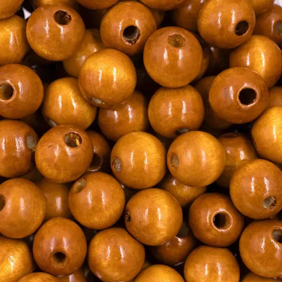 Bola Passante 16Mm Em Madeira Com 500G