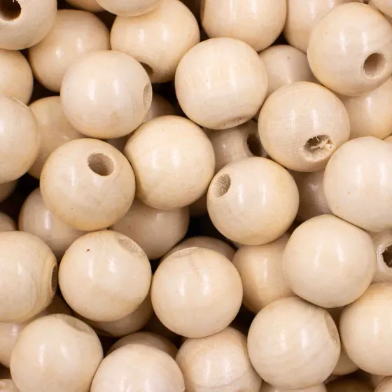 Bola Passante 16Mm Em Madeira Com 500G