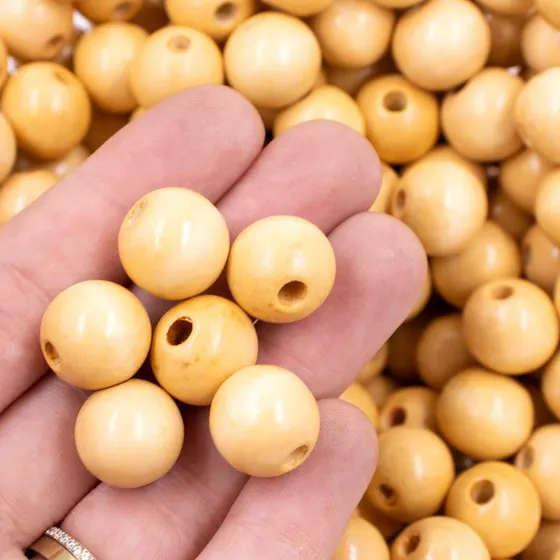 Bola Passante 14Mm Em Madeira Com 500G