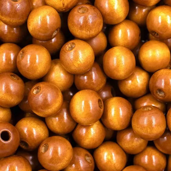 Bola Passante 14Mm Em Madeira Com 500G
