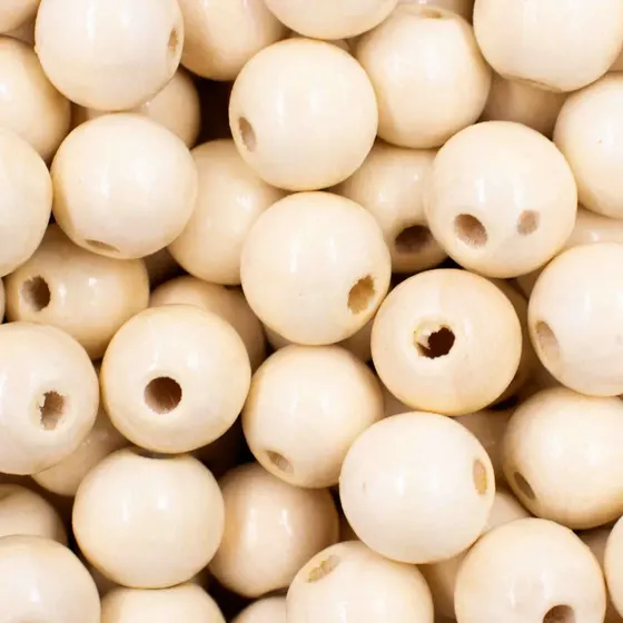 Bola Passante 14Mm Em Madeira Com 500G