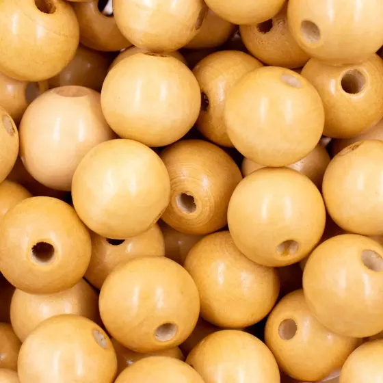 Bola Passante 20Mm Em Madeira Com 500G
