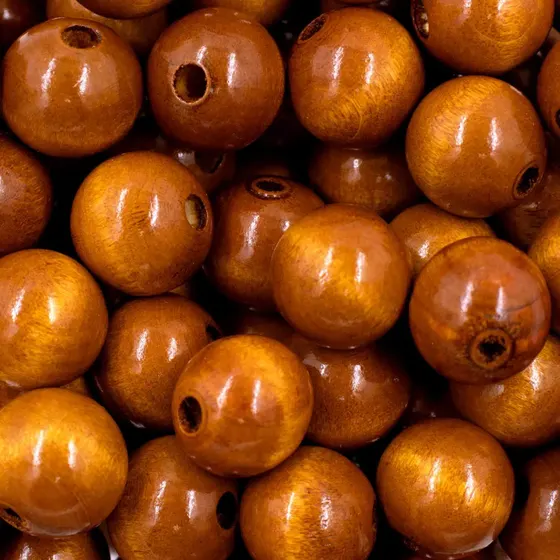 Bola Passante 20Mm Em Madeira Com 500G
