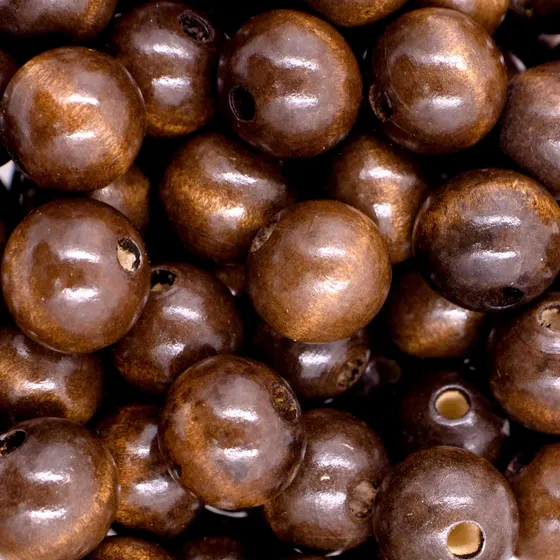 Bola Passante 20Mm Em Madeira Com 500G