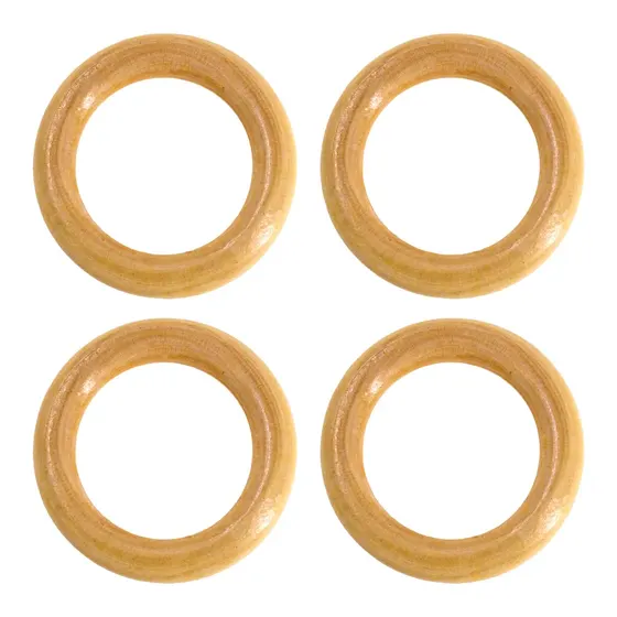 Argola De Madeira 50Mm Com 500G