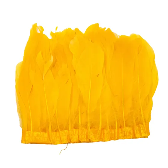 Pena De Ganso Em Rolo Com 02 Metros 203 - Amarelo Z3