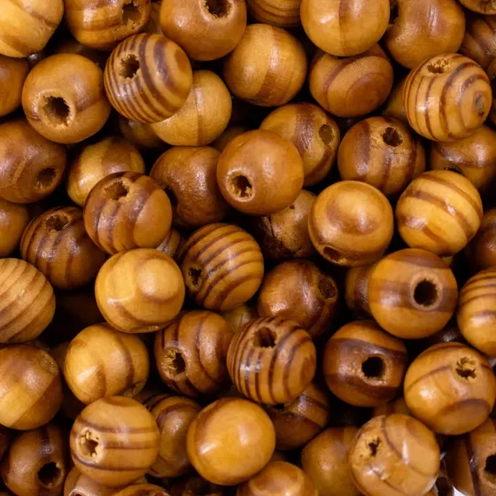 Bola Mesclada De Madeira 12Mm Com 500G
