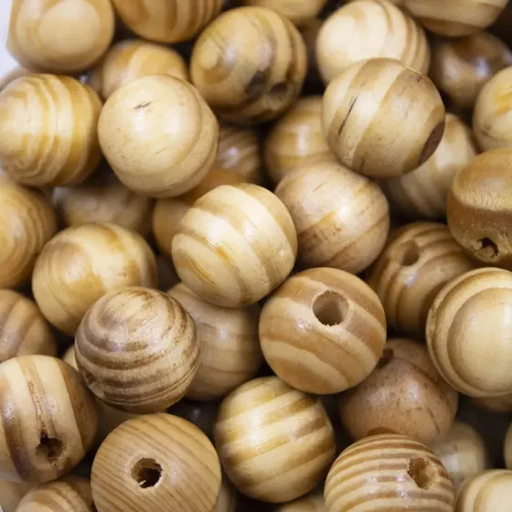 Bola Mesclada De Madeira 20Mm Com 500Gr