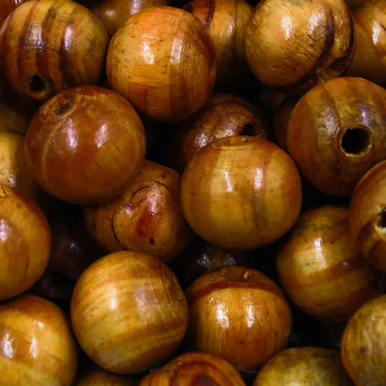 Bola Mesclada De Madeira 20Mm Com 500Gr
