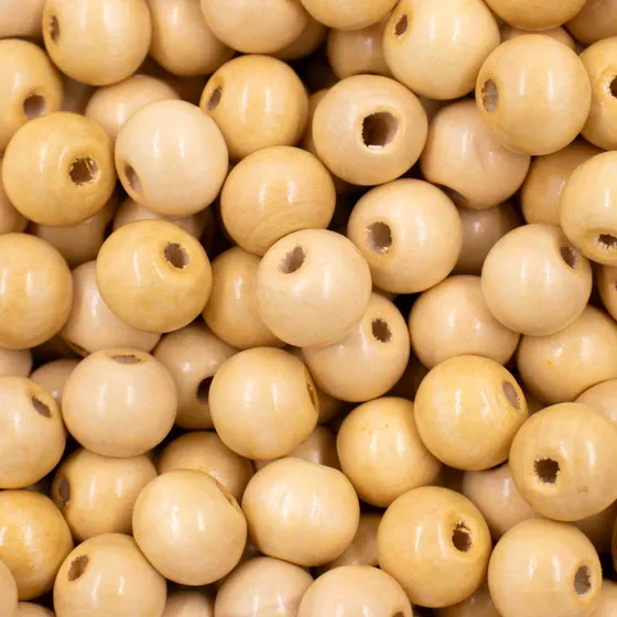 Bola Passante 12Mm Em Madeira Com 500G