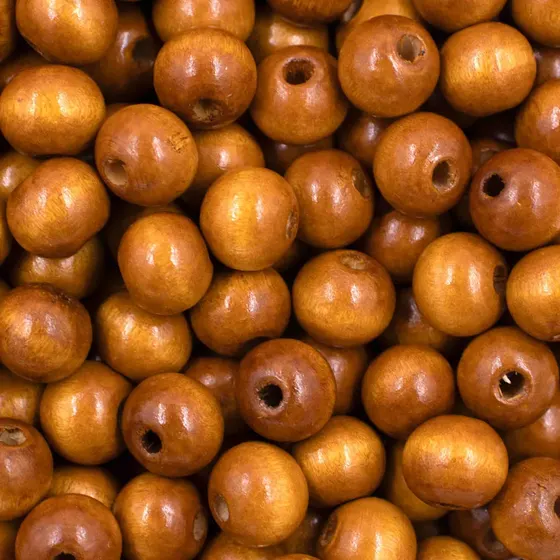 Bola Passante 12Mm Em Madeira Com 500G