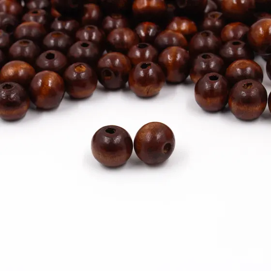 Bola Passante 12Mm Em Madeira Com 500G