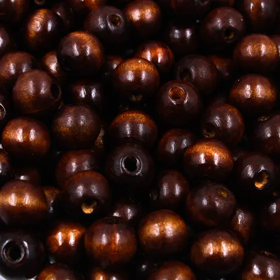 Bola Passante 12Mm Em Madeira Com 500G