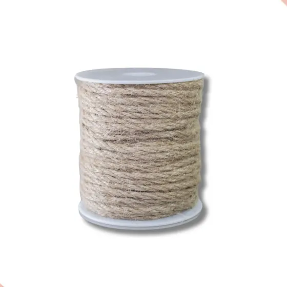 Cordao Juta 8Mm Com 25 Metros 0610 - Bege 0610