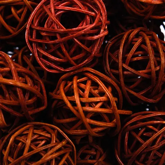 Bola De Rattan 30Mm Com 50 Pecas