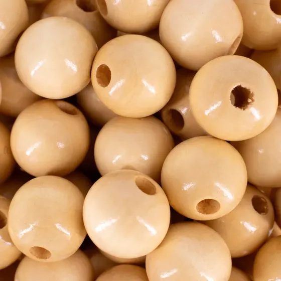 Bola Passante 22Mm Em Madeira Com 500G