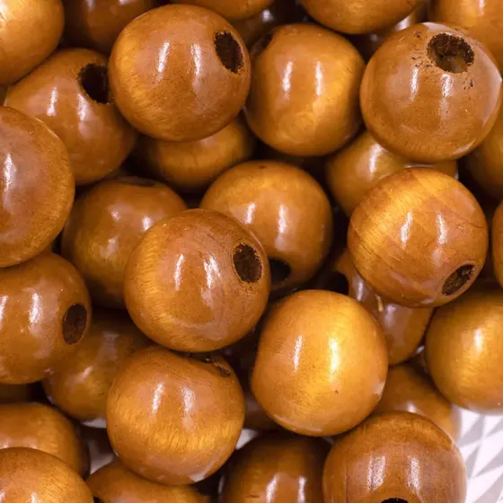 Bola Passante 22Mm Em Madeira Com 500G