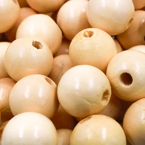 Bola Passante 22Mm Em Madeira Com 500G
