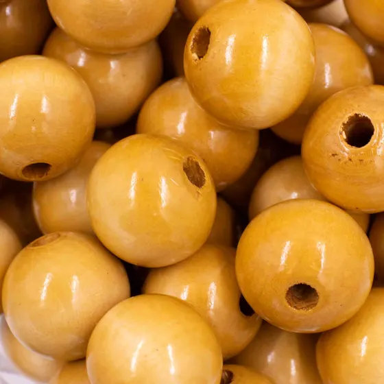 Bola Passante 24Mm Em Madeira Com 500G
