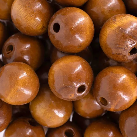 Bola Passante 24Mm Em Madeira Com 500G