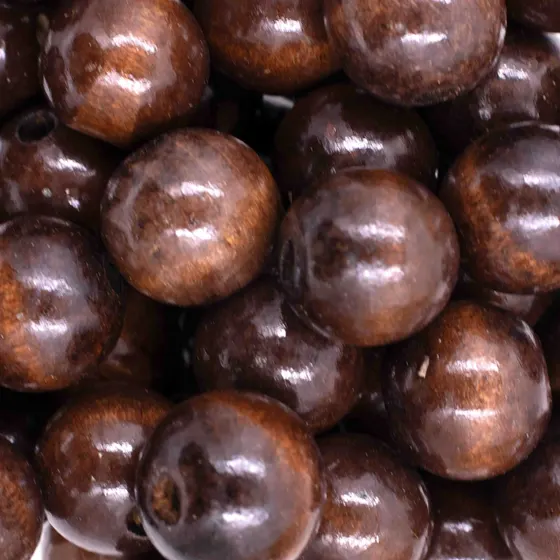 Bola Passante 24Mm Em Madeira Com 500G