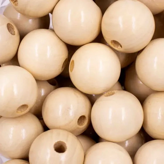 Bola Passante 24Mm Em Madeira Com 500G