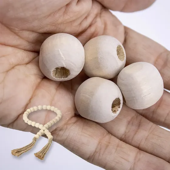 Bola Passante 22Mm Em Madeira Com 200Un