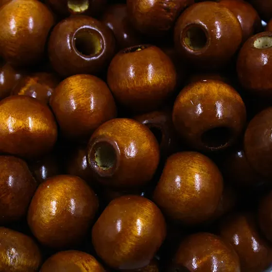 Bola De Madeira Passante 18Mm Com 500G