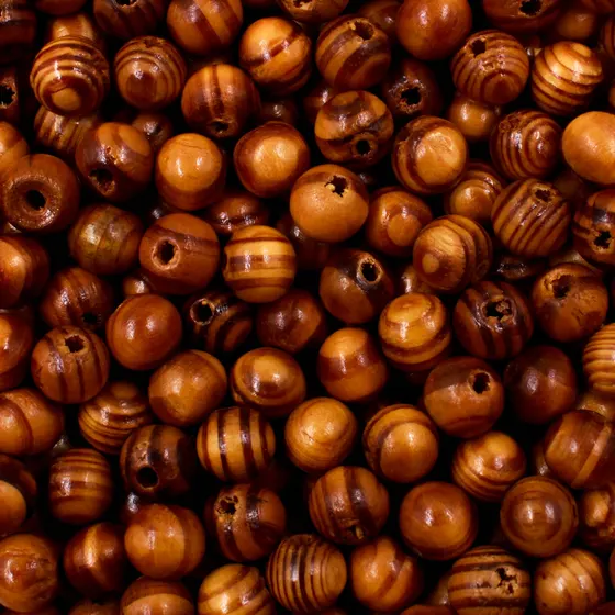 Bola Mesclada De Madeira 10Mm Com 500Gr