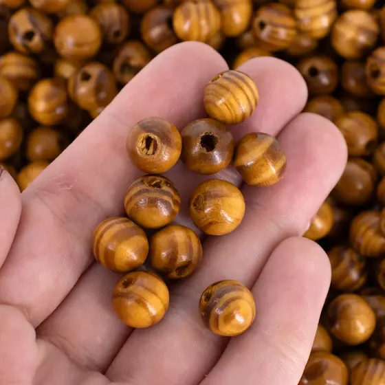 Bola Mesclada De Madeira 10Mm Com 500Gr