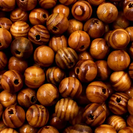 Bola Mesclada De Madeira 14Mm Com 500Gr