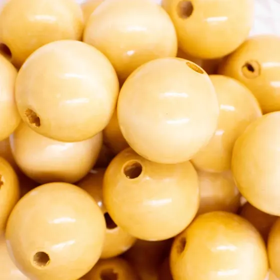 Bola Passante 30Mm Em Madeira Com 500G