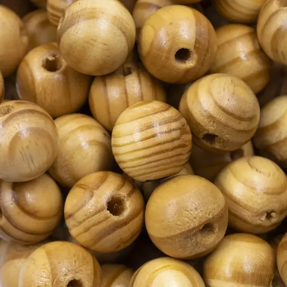 Bola Mesclada De Madeira 18Mm Com 500Gr