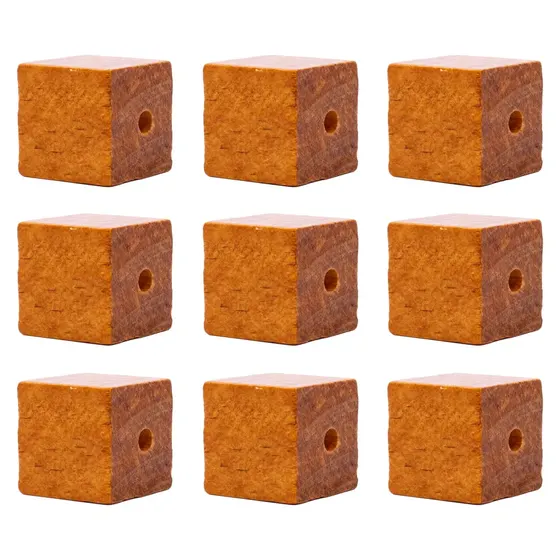 Quadrado Passante 25Mm Em Madeira Com 500G