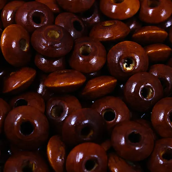 Entremeio Disquinho Plano 12Mm Em Madeira Com 500Gr