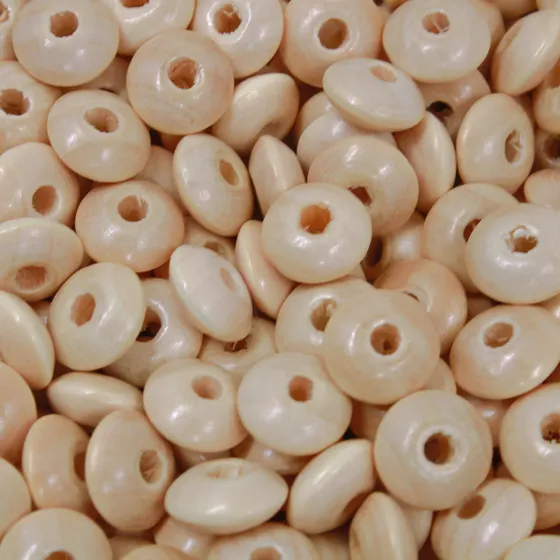 Entremeio Disquinho Plano 12Mm Em Madeira Com 500Gr