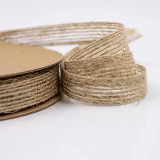 Fita Decorativa De Juta 10Mm Com 10 Metros